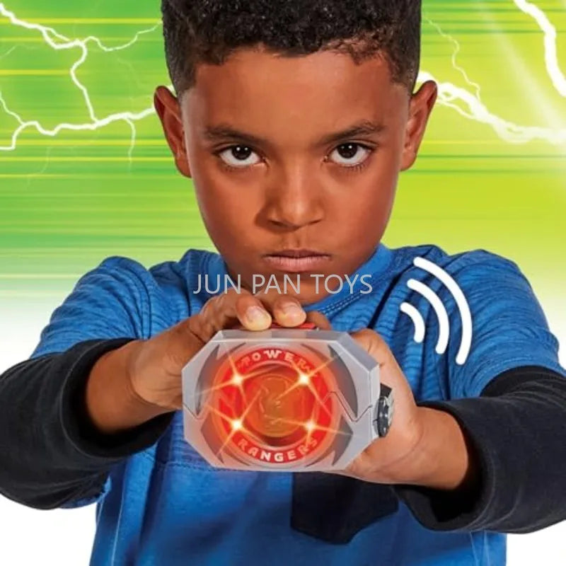 Original Mighty Morphin Power Rangers Re-Ignition Power Morpher with 5 Power Coins Kids Roleplay Boy Toys Lights Over 40+ Sounds