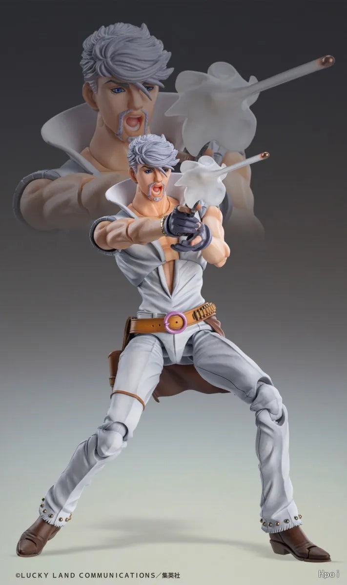 【Original】MEDICOS-E Super Action STATUE  ‌JoJo's Bizarre Adventure‌ STEEL BALL RUN Ringo Roadagain&MANDOM Action Figure Model