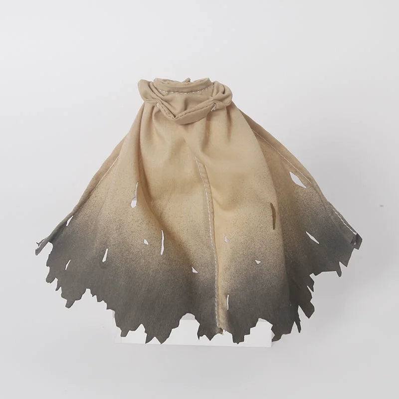 1/12 Scale Tactical Fabric Cloak Cape with Wire for Figma SHF Mecha Girl Action Figures Doll Outfit Display Accessories