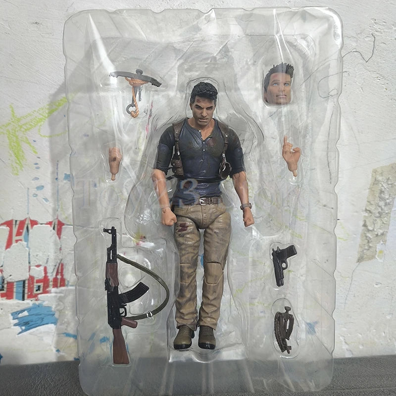 NECA Uncharted 4 A thief's end NATHAN DRAKE Action Figure Model Toys Collectable Doll Creative Birthday Gift