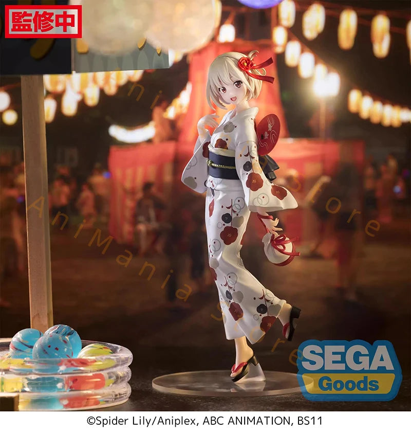 In Stock SEGA Luminasta Lycoris Recoil Nishikigi Chisato Inoue Takina -Yukata Travel- PVC 19CM Anime Action Figures Model Toy