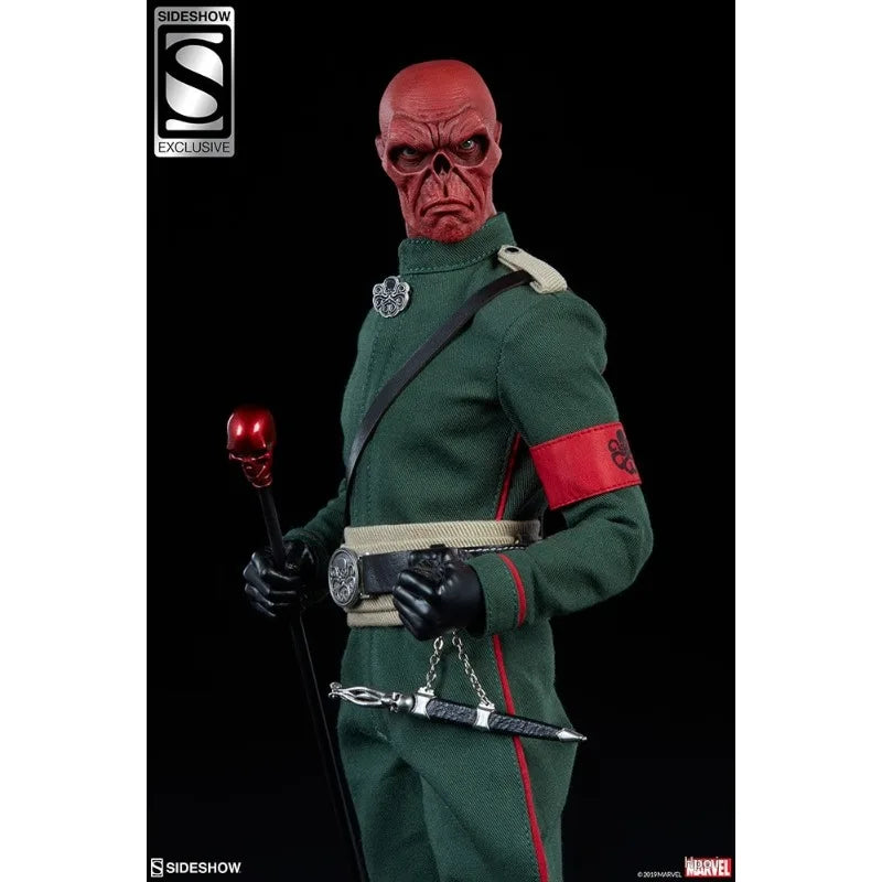 SIDESHOW Original Marvel Villain Red Skull 1\6 Series Red Skull Anime Action Figure Model Toys Model Ornaments Gifts Fo Boys