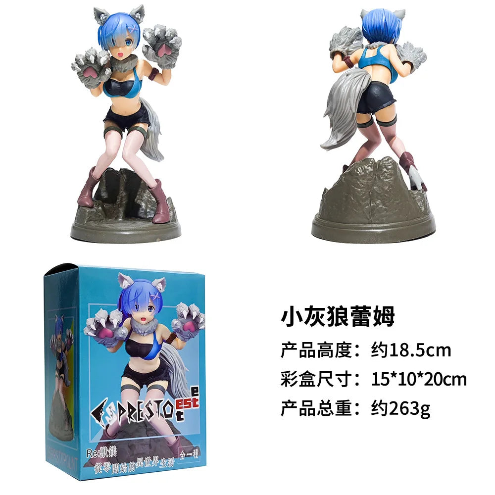 KDcolle Re:ZERO - Начало на живота в друг свят, Rem Tiger Maid, аниме фигурки, PVC екшън фигурка, играчка, колекционерски модел, кукла