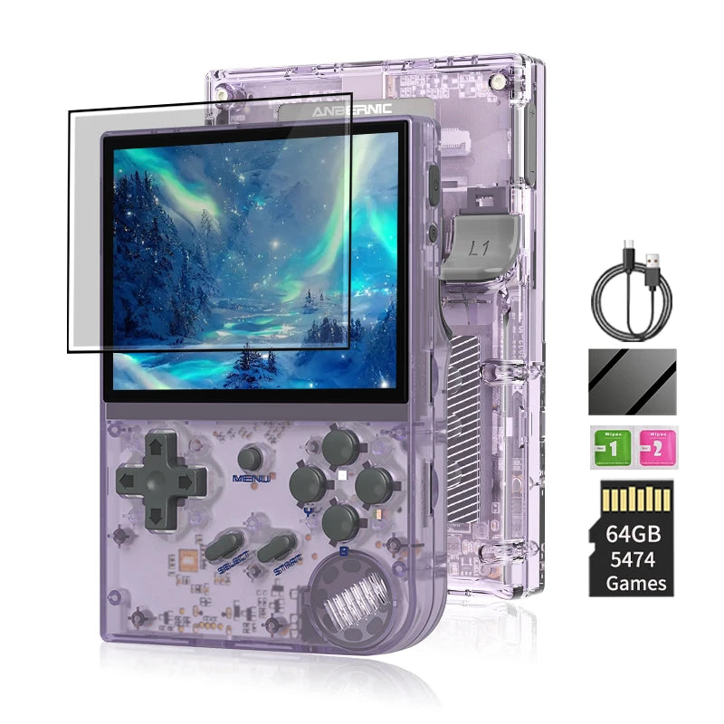 ANBERNIC RG35XX Handheld-Spiel-Player Linux Dual OS Offizielles GarlicOS 2600 mAh 3,5 Zoll IPS HD TV-Ausgang Tragbare Retro-Gaming-Konsole
