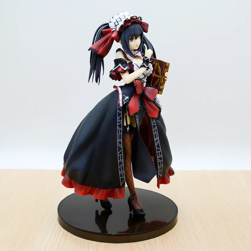 24cm KDcolle Date A Bullet Kurumi Tokisaki Anime Figure Date A Live Yatogami Tohka Bunny Girl Action Figure Adult Model Doll Toy