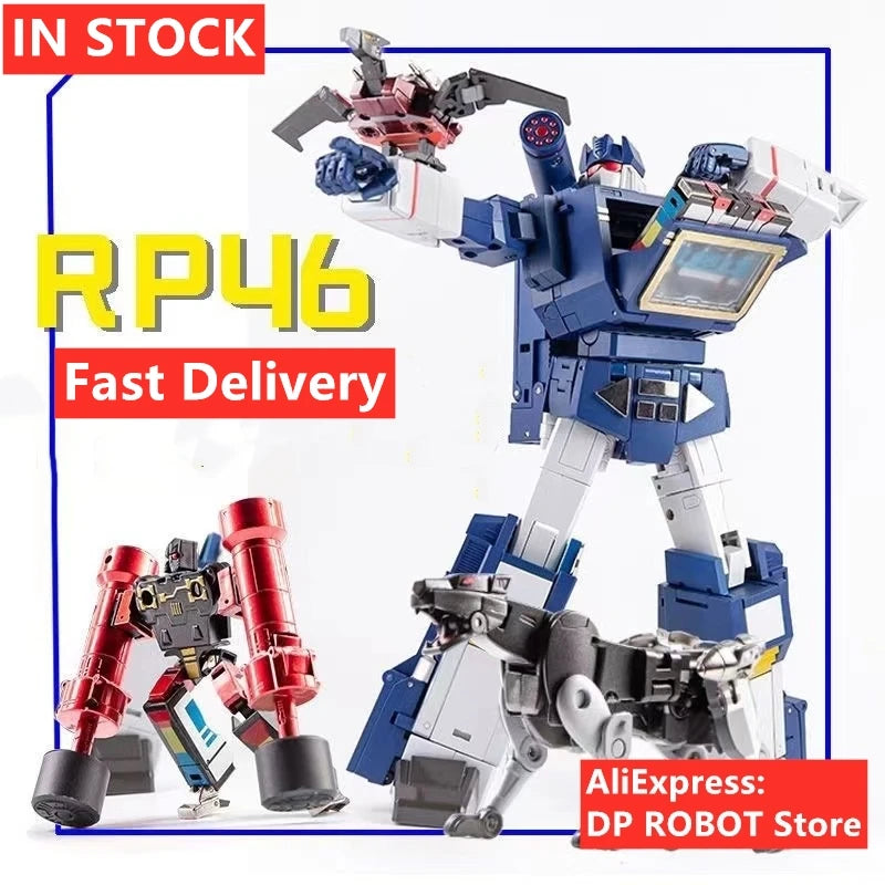 [IN STOCK NOW] Hot NEW Transformation RP-46 RP46 Soundwave KO FT-02 RP01 RP01B RP-01B Tape Frenzy High-Quality Action Figure