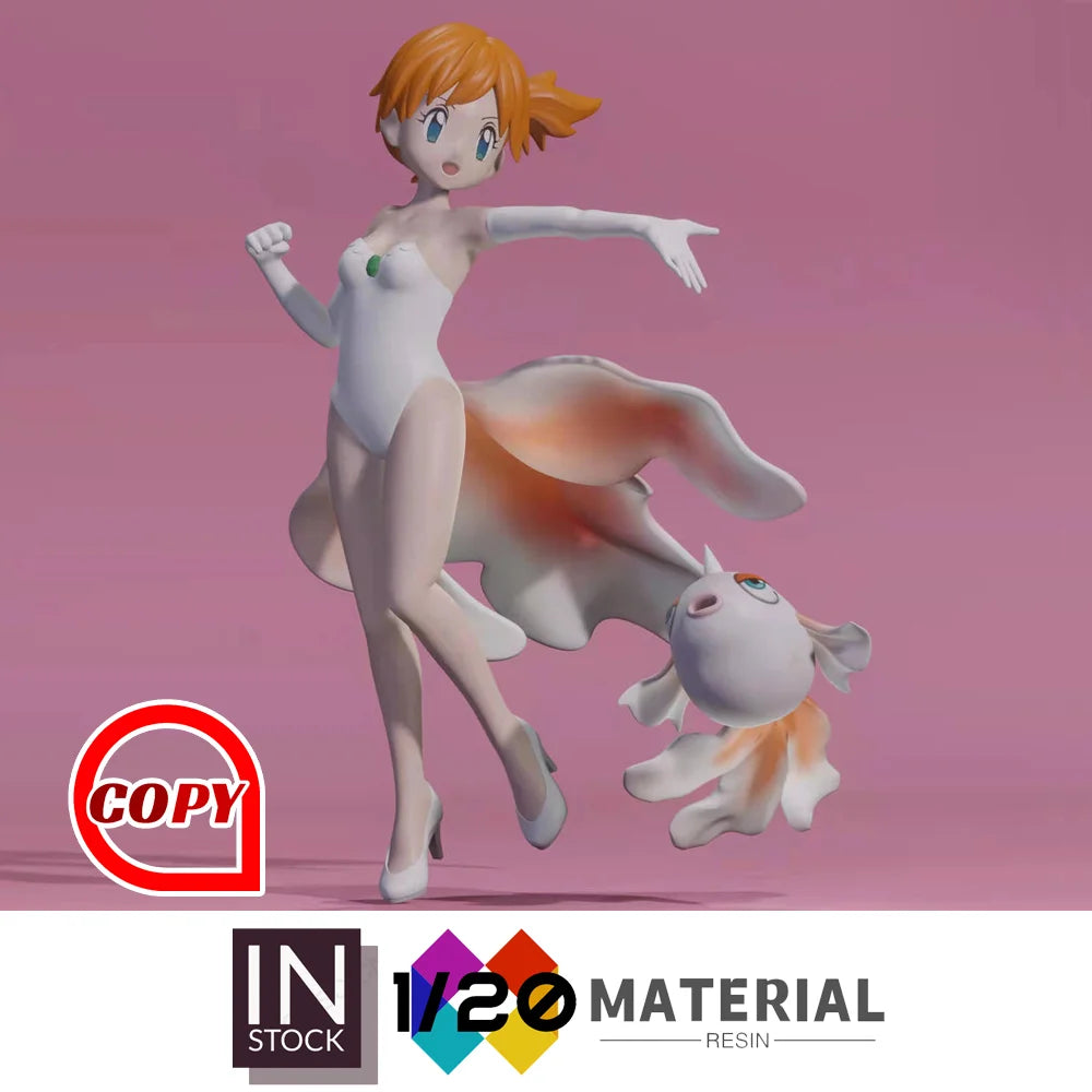 [In Stock]1/20 Resin Scale World [Copy Trainer House] - Misty & Staryu & Psyduck & Goldeen  [Split RE-MENT]