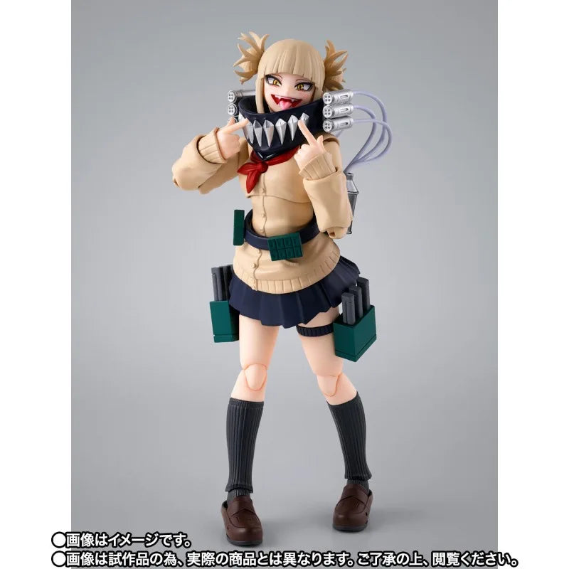 In Stock Original Bandai S.H.Figuarts Himiko Toga My Hero Academia Figure Action Model Anime Collectible Toys Gift