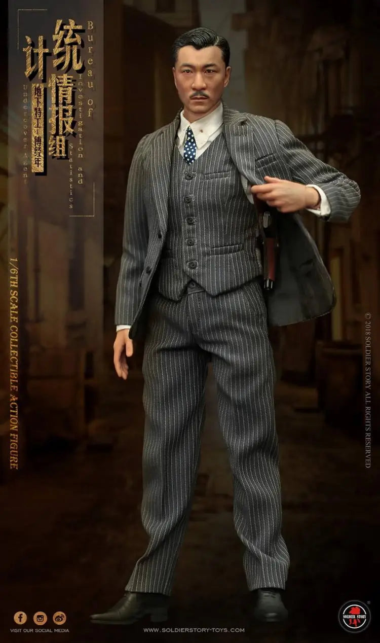 Soldierstory Ss113 1/6 Scale Collectible Figure World War Ii Statistical Intelligence Unit Underground Agent 12" Action Figure