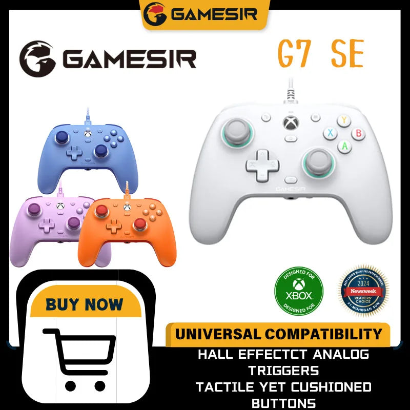 New Color GameSir G7 SE Xbox Wired Gamepad Gaming Controller Blue Purple with Hall Effect Joystick for Xbox X S One
