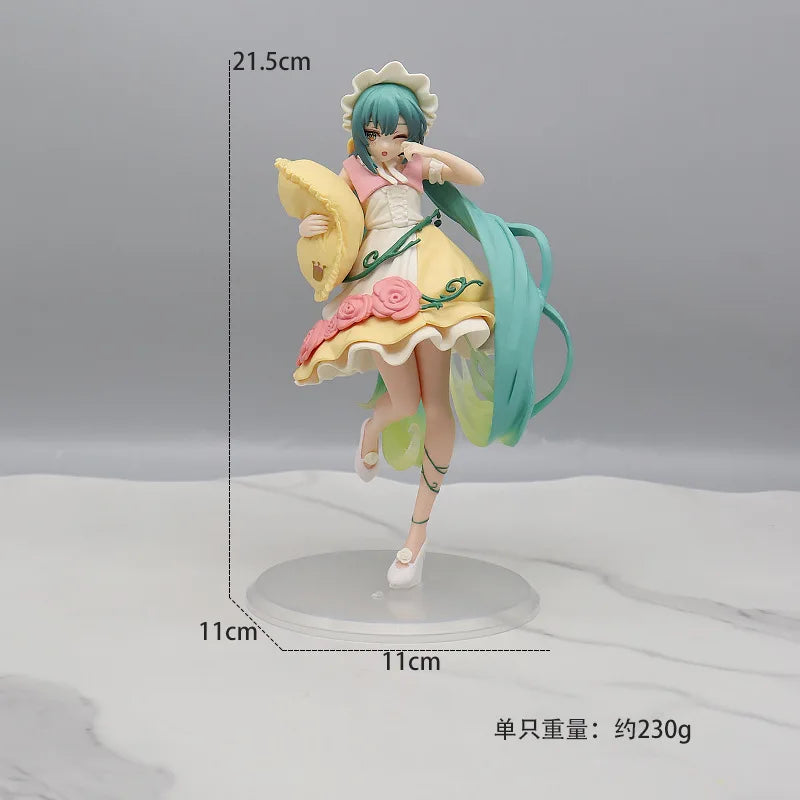 Neue Anime Miku, süße Kawaii, virtuelle Sängerin Miku, Manga-Statue, Figuren, PVC-Actionfigur, 15–25 cm