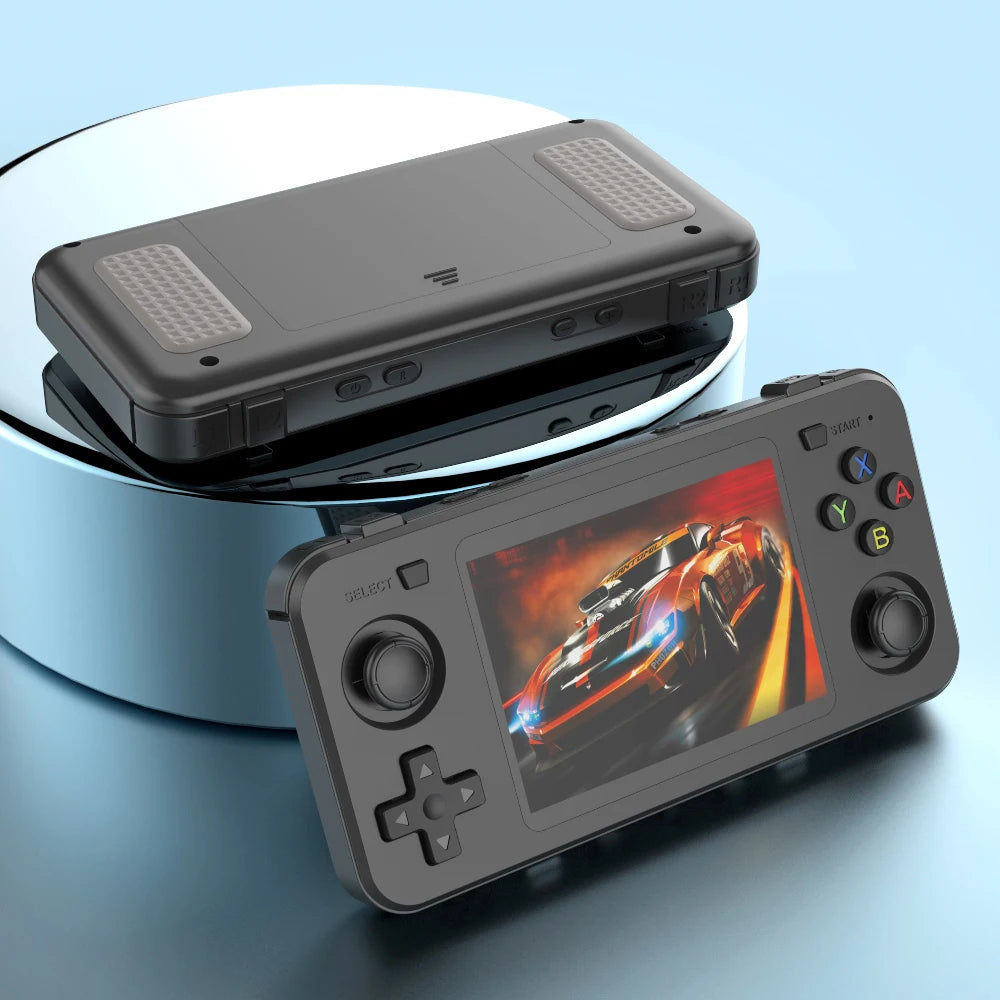 New R36H Game Console R36S Horizontal Retro Handheld Consolas Open Source Portable Pocket Video Player 64GB 3.5 Inch Boys Gifts