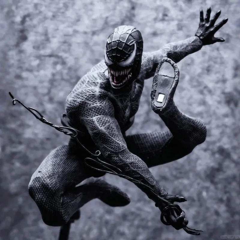 In Stock Venom Spider-Man Symbiotic Variant 1/12 Scale 6in Sawtooth Action Figure Anime Model Trendy Toys Desktop Doll