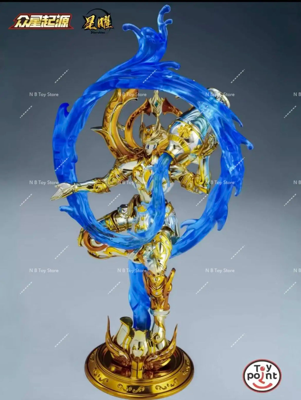 Toypoint Saint Seiya Myth Cloth Soul of God SOG EX Aquarius Camus with Item Action Figure Knights of The Zodiac TP