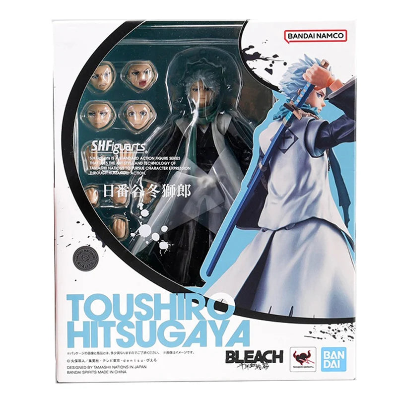 Bandai Original SHF BLEACH Ichigo Kurosaki Toushiro Hitsugaya Byakuya Kuchiki Kenpachi Zaraki Renji Abarai Anime Figur Modell Spielzeug