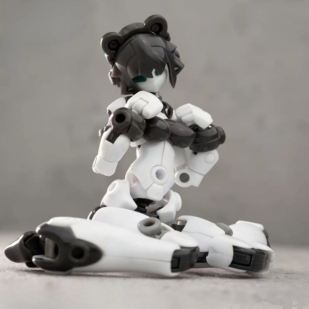 Quankai Gene Interference 2.0 Female Mecha Body, Ultra-Articulated Buildable Action Figure with Interchangeable Head Hand Parts