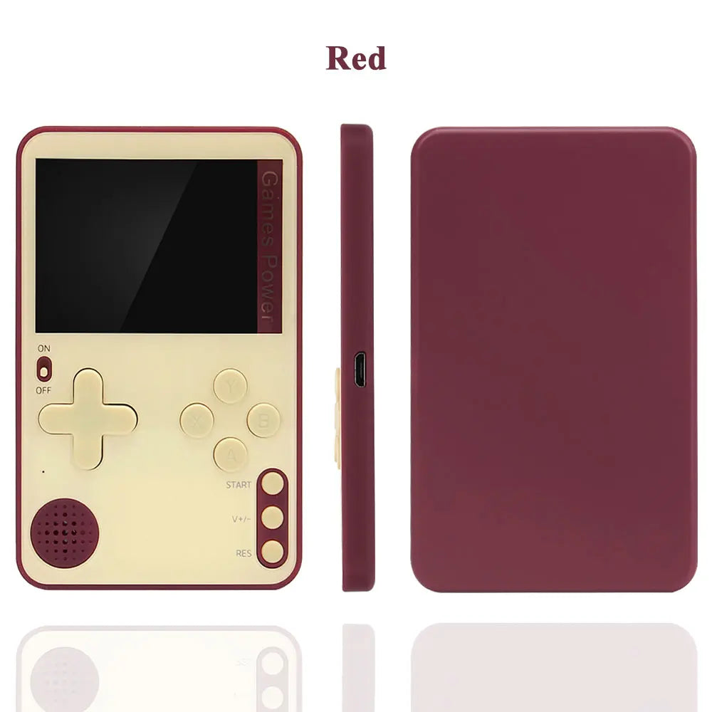 k10 Dünne Handheld-Spielkonsole 2,4 Zoll 500 klassische Spiele für Kinder und Erwachsene Ultra-Retro-Spielmaschine Tragbarer Taschenspiel-Player