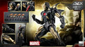 Original Threezero Marvel DLX Iron Man Mark 7 Black Gold Anime Figure Toy Collection Model