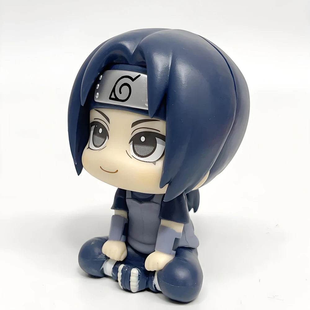 9.5/10cm Naru Shippuuden Anime Figure Q Version Kakashi Uchiha Itachi Action Figure Collection Model Toys