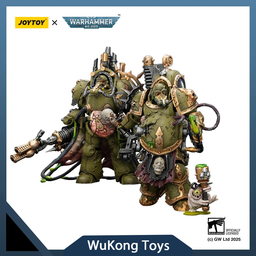 JOYTOY Warhammer 40,000 Death Guard Foul Blightspawn Death Guard Lord of Virulence 1/18 Action Figure Collectible Model Toys