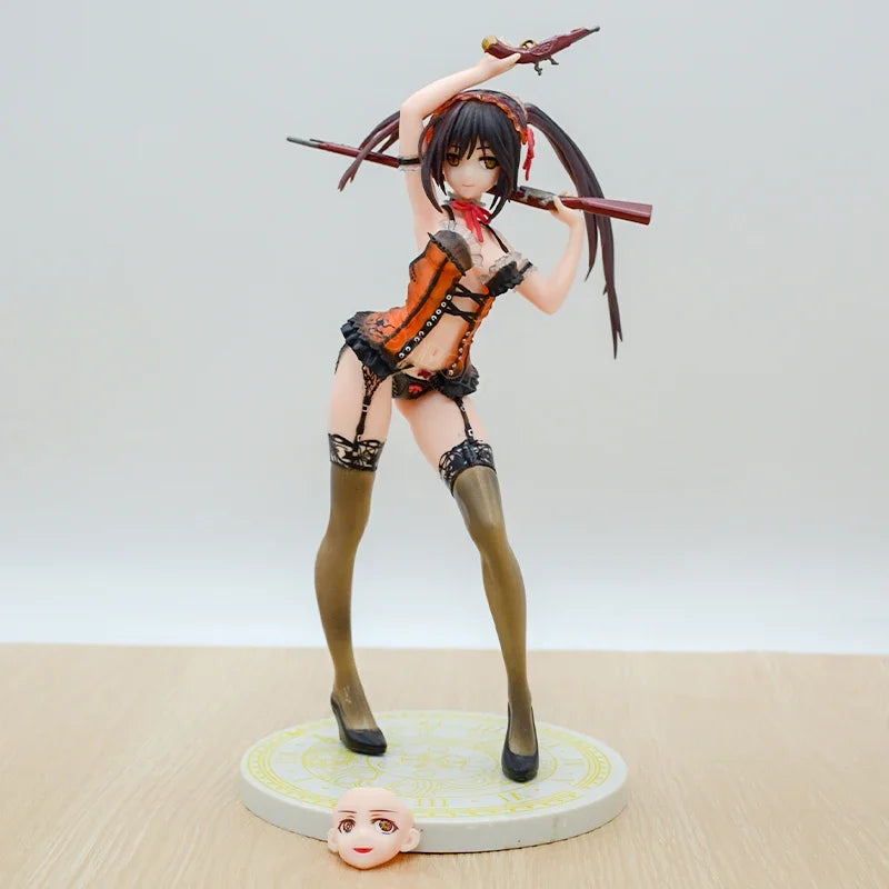13cm KDcolle Date A Live Kurumi Tokisaki Wedding Dress Anime Figure Date A Bullet Yatogami Tohka Action Figure Model Doll Toys