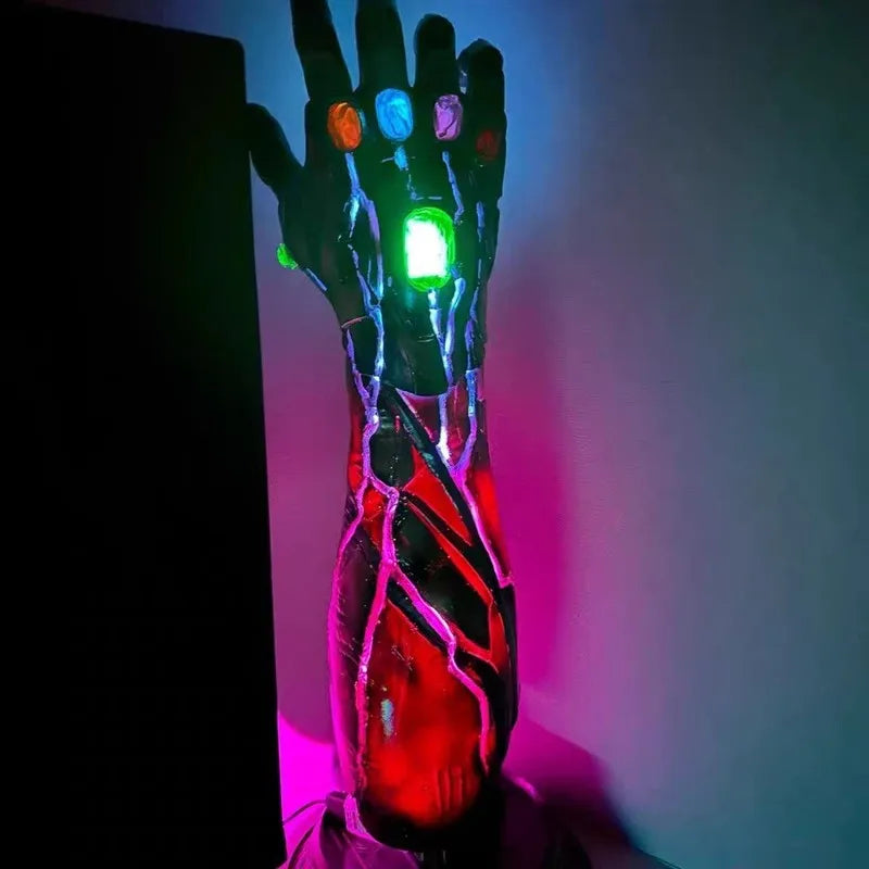 Avengers Iron Man MK85 Unlimited Gloves with Luminous Resin 1/1 Handheld Model Ornament Birthday Gift