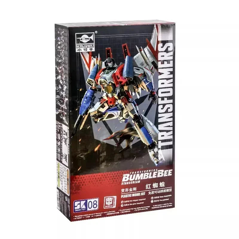 Spot Smart Kit SK02 Blitzwing SK08 Starscream TF6 Glue-free Transformation Toys Assembly Robot Anime Action Figures Movable Doll