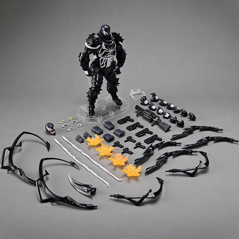 Agent Venom Actionfigur Kaiyodo Revoltech Figur Marvel PVC bewegliche Sammlung Eugene Thompson Ko Modell Spielzeug Geschenk