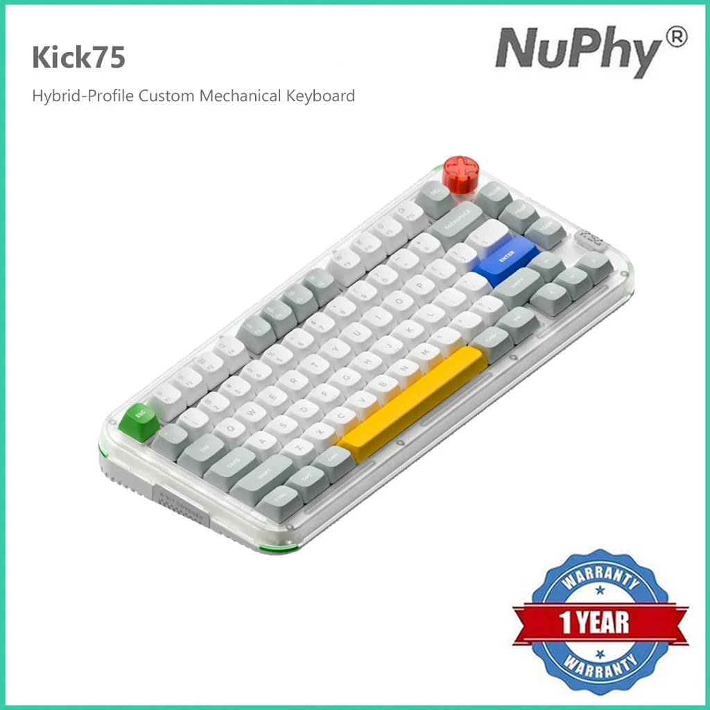 NuPhy® NuPhy Kick75 Hybrid-Profile Custom Mechanical Keyboard Firmware NuPhyIO