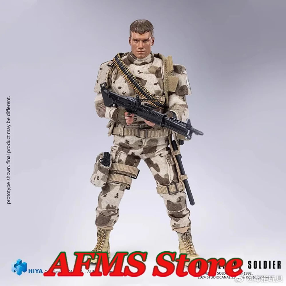 Hiya 1/12 Scale Collectible Figure Universal Soldier Andrew Scott Camouflage Combat Suit Version 6Inch Men Soldier Action Figure