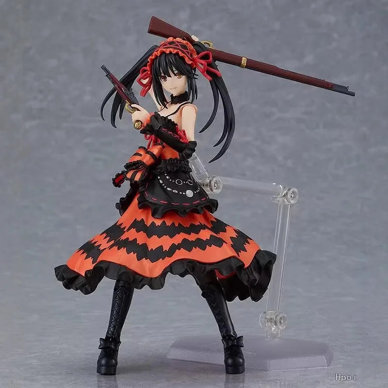 New Figma585 DATE A LIVE Tokisaki Kurumi Action Figure Tide Decoration ACGN Desktop Decoration Birthday Gift