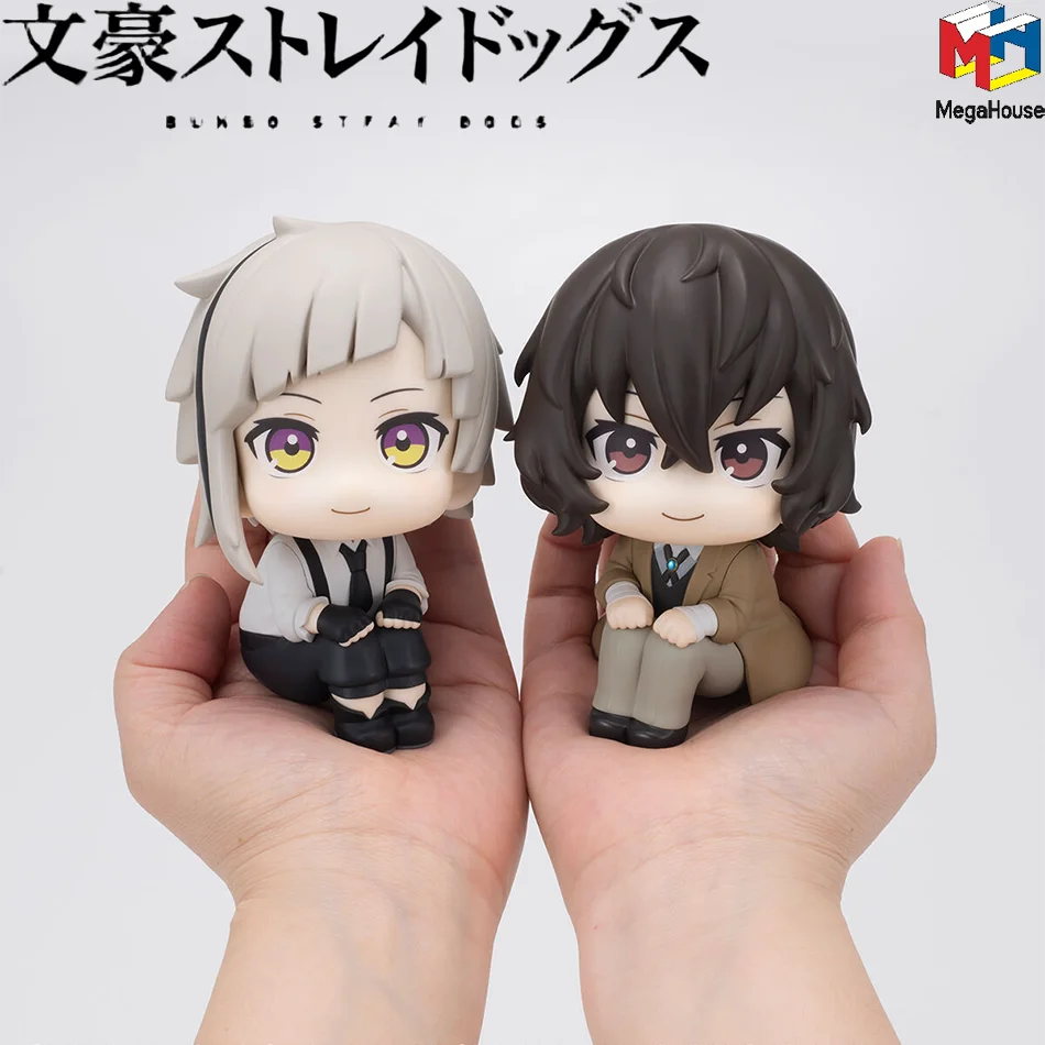 10cm Bungou Stray Dogs Anime Figure Look Up Nakajima Atsushi Action Figure Q Version Dazai Osamu Figurine PVC Collection Gifts