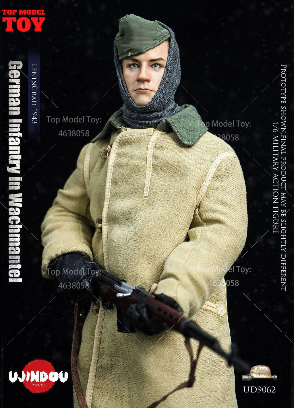 2026 Q2 UJINDOU UD9062 1/6 Scale WWII German Sentinel Full Set Action Figure Model 12'' Male Soldier for Collectible Toy