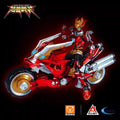 Super Beast Armor Huo Linfei Long Jian 1/12 Transformable Mecha Motorcycle Assembly Model Kit LED Action Figures Boys Toy Gifts