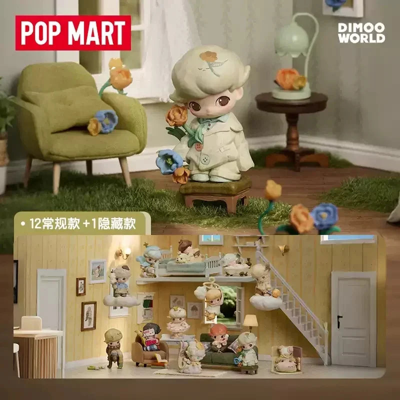 POPMART DIMOO The Missing Day Series Blind Box Toys Kawaii Anime Action Figure Surprise Mystery Box Dolls Gift