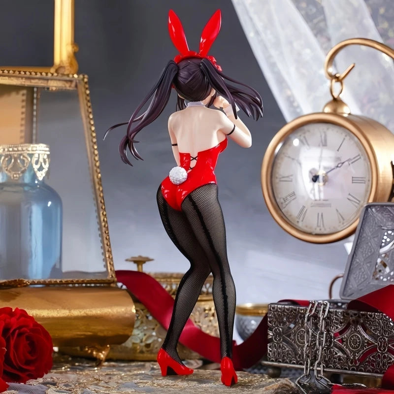 Нов оригинален Furyu Bicute Bunnies Tokisaki Kurumi Nightmare Date Alive Iv Bunny Аниме Фигурка Играчки PVC Модел Колекционерска Кукла Подарък