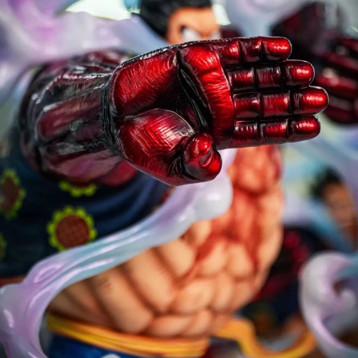 Anime One Piece Monkey D. Luffy Gear Fourth Battle Ver. GK PVC Actionfigur, 38 cm