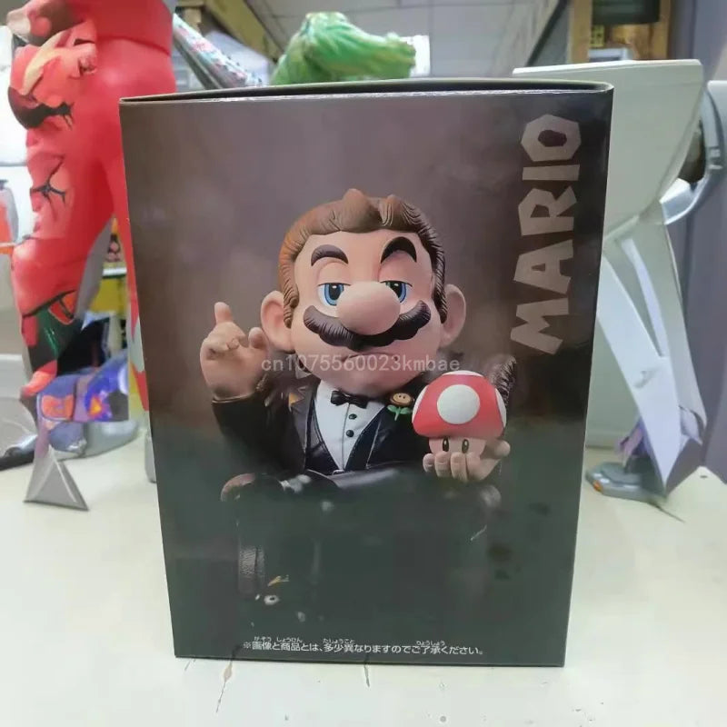 Фигура Super Mario Bros. Кръстникът, екшън фигурка Mario Puzo, фигурка играчки, колекция, модел 15,5 см, PVC гъба, подаръци за рожден ден