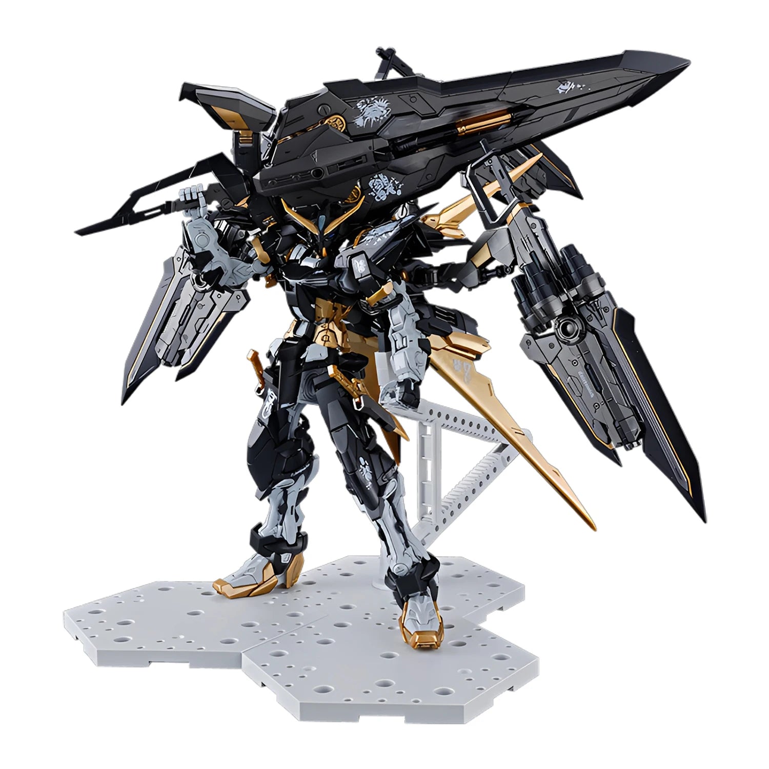 MG 1/100 Gundam Astray Black Rotten Wood BANDAI PB LIMITED Anime Robot Action Figure Assembly Model Cross Contrast Colors