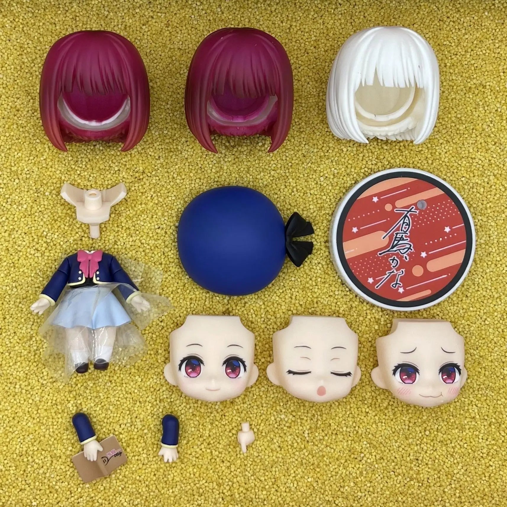 mingrixiaolu GSC Clay Man Face doll face hair doll accessories
