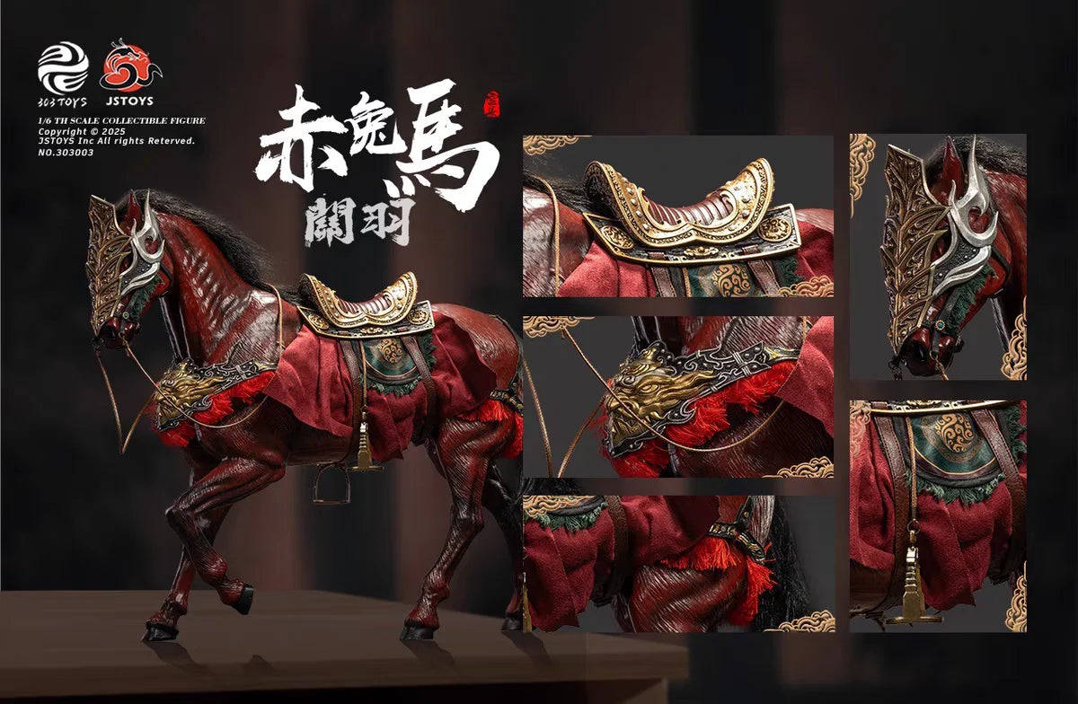 In Stock 303 Toys Guan Yu Yun Chang Red Rabbit Horse Three Kingdoms Series 1/6 Action Figure Precious Collection Of Figurines
