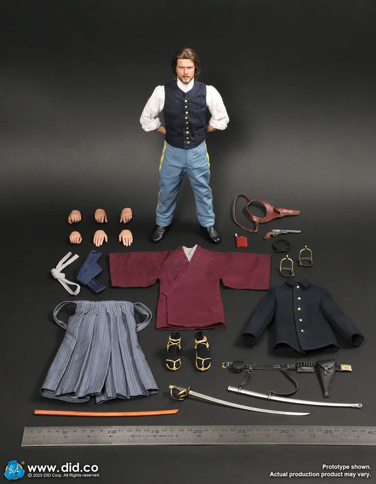 DID NS80186 1/6 US Infantry Captain Nathan Cloth Action Figure Mini Samauri Sword Ornament 12" Male Figurine Model Collection