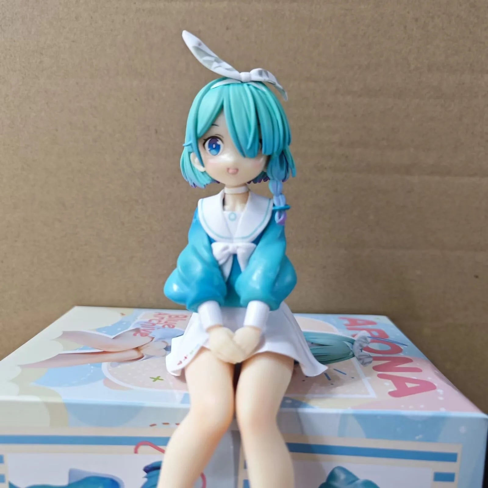 Anim117CM Anime Game Blue Archive Arona Figure Golden Head 1/7 Noodle Stopper Figure Model Toy Doll PVC