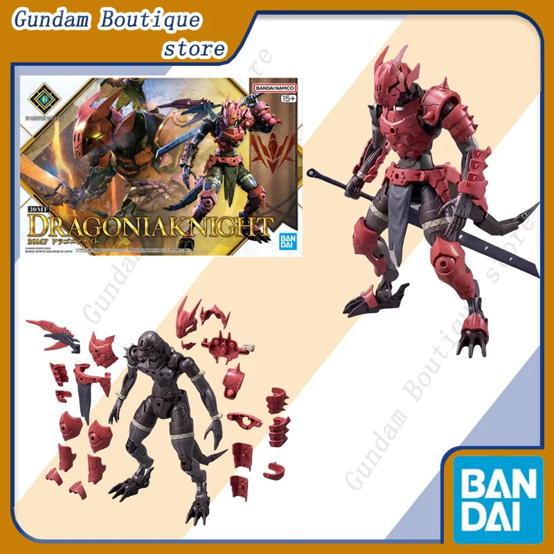 Bandai Genuine 30MF DRAGONIAKNIGHT Anime Action Figure Collectible Assembly Model Toys Ornaments Gift Children Christmas Kid