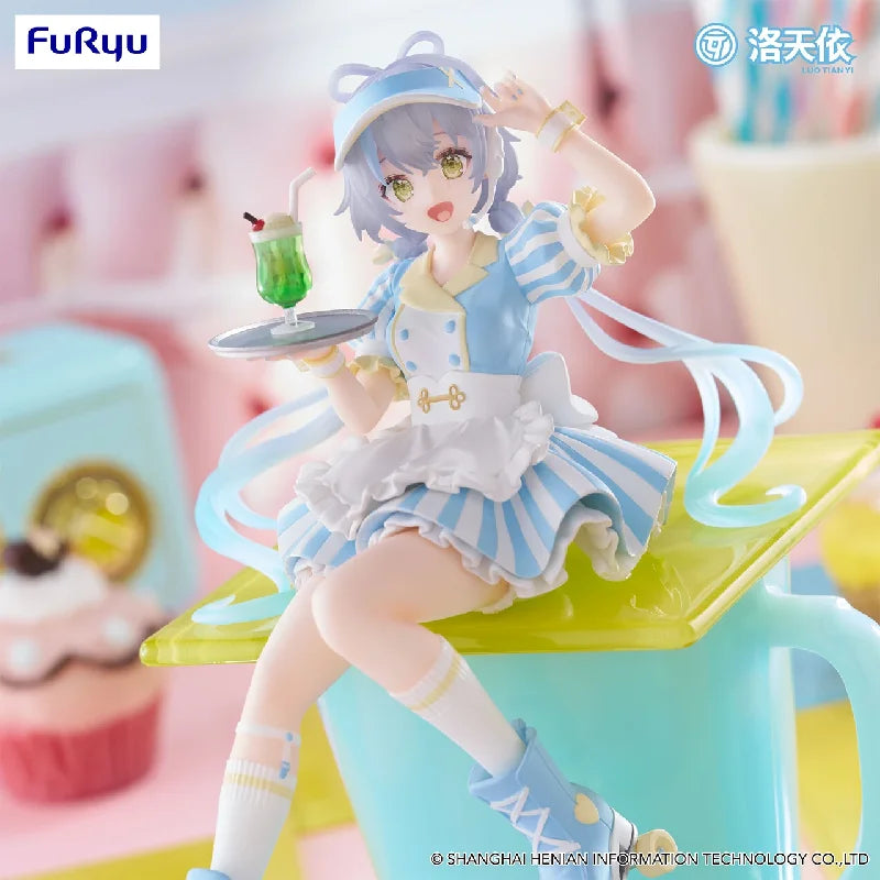 Original FuRyu Luo Tianyi Waitress ver. Noodle Stopper Anime Figure Action Figure Model Figurine Collection Toy