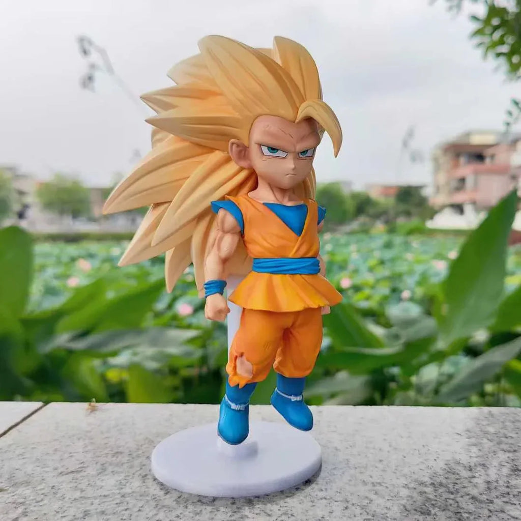 2026 New Q Version Dragon Ball Ssj3 Vegeta Figure  Super Saiyan 3 Goku Action Figures Collection Model Toys Birthday Gifts Decor