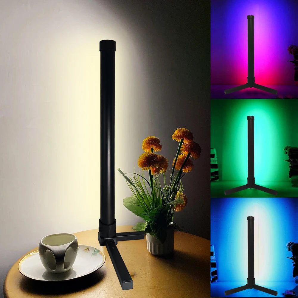 RGB LED smart modern floor lamp music synchronization 16 million DIY color change suitable for gaming room parties, etc.