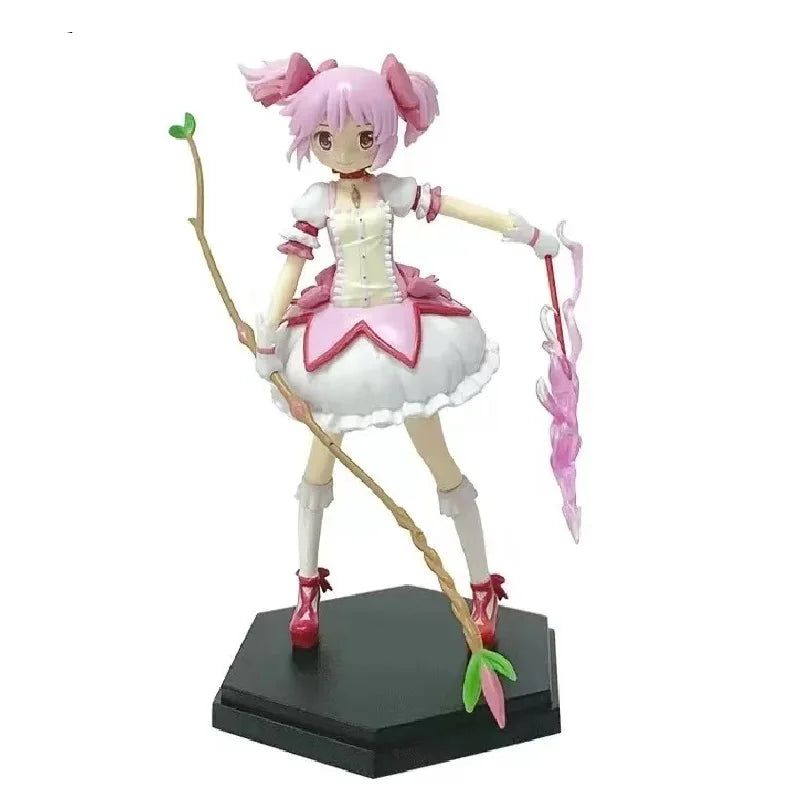 22cm PMMM Magical Girl Anime Figure Kaname Madoka Action Figure Kawaii Akemi Homura Figurine Cute Loli Collection Model Toy Gift