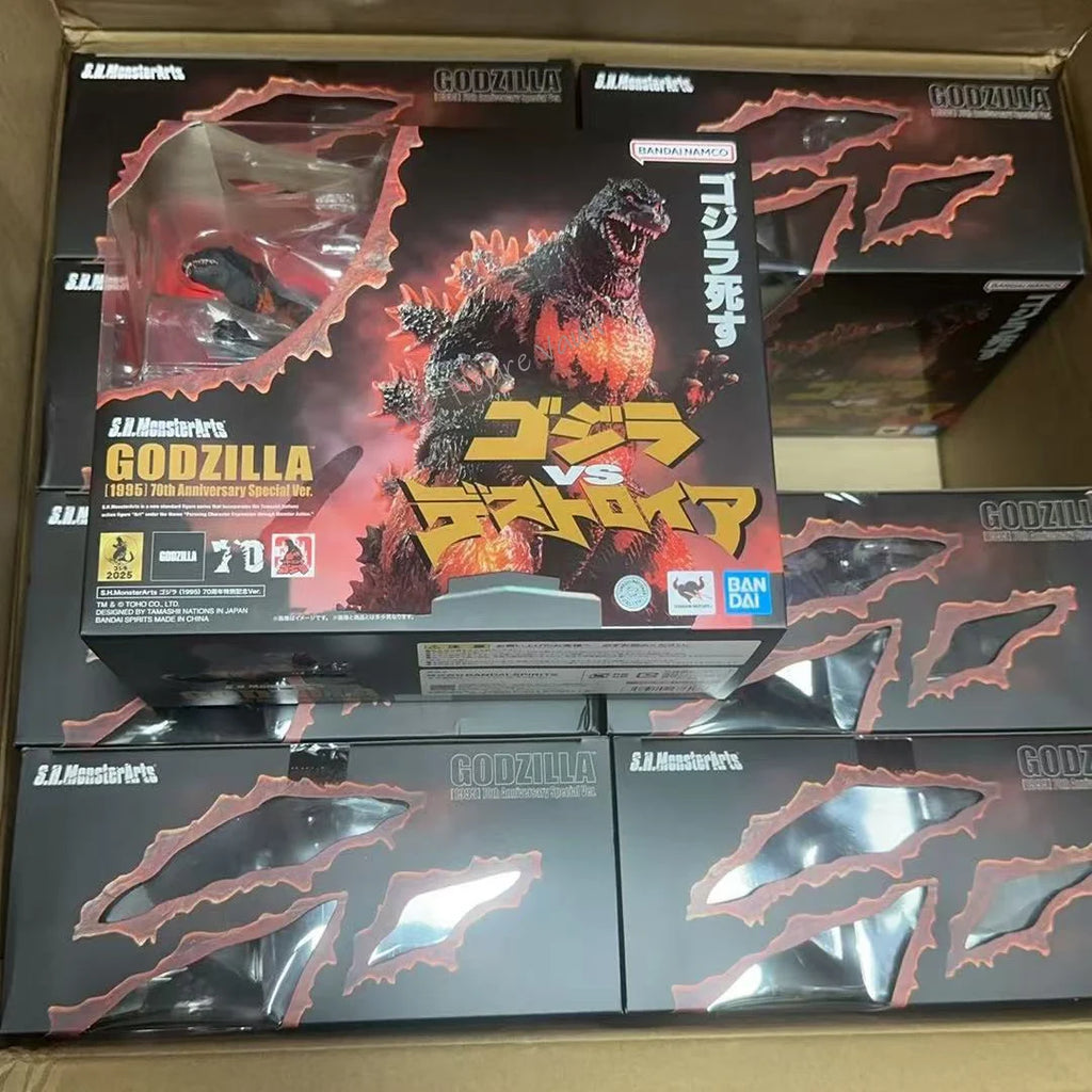 Bandai Officially Licensed S.H.MonsterArts Godzilla (1995) 70th Anniversary Special Commemorative Ver Action Toy Figures Monster