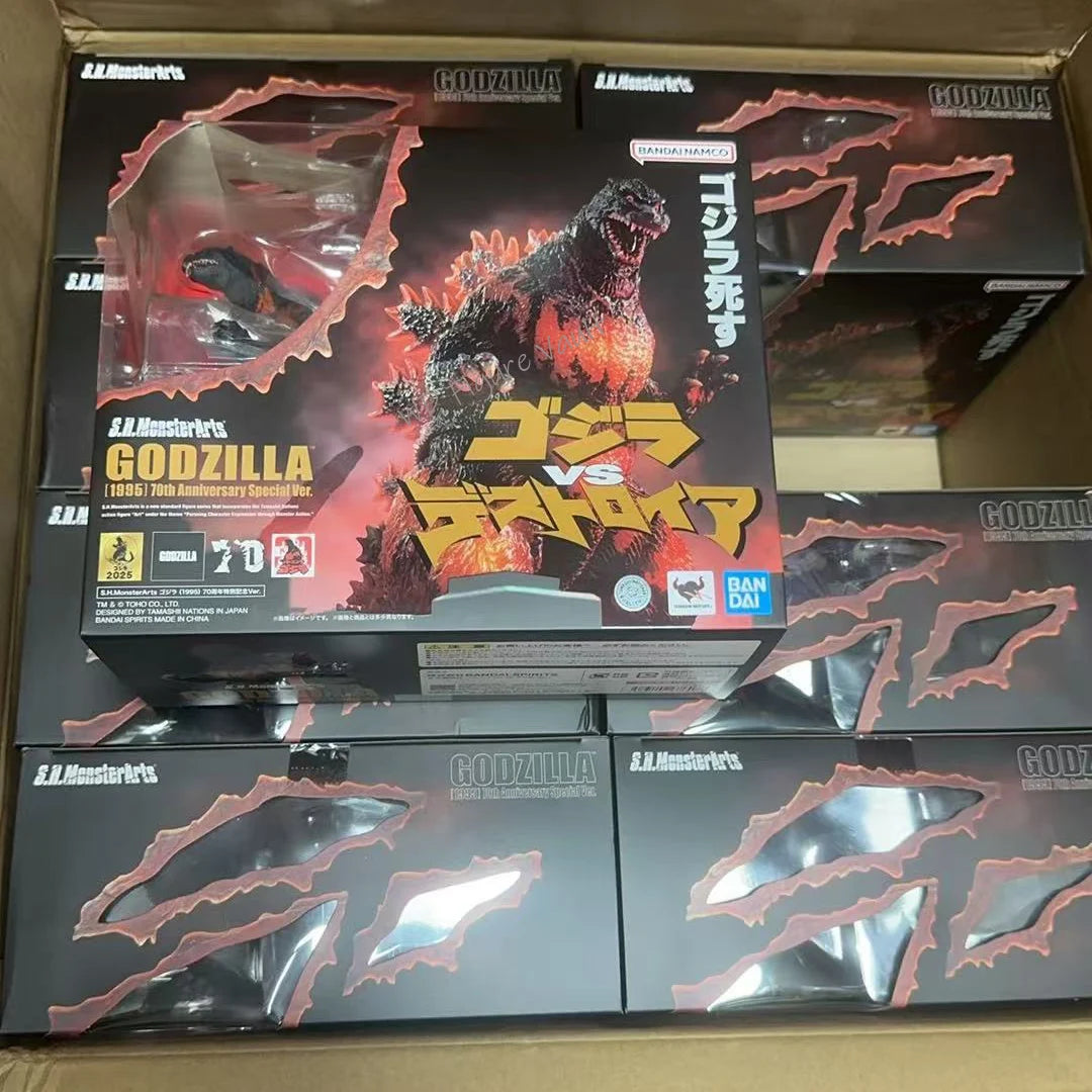 Bandai Officially Licensed S.H.MonsterArts Godzilla (1995) 70th Anniversary Special Commemorative Ver Action Toy Figures Monster